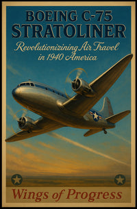 Boeing C-75 Stratoliner Poster