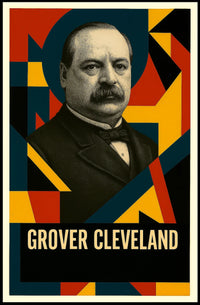 Grover Cleveland 22nd President of the United States Abstract Pop Poster