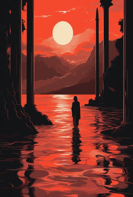 Mysterious Journey Through Ancient Ruins Artistic Poster