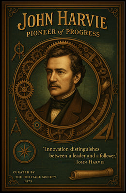 John Harvie Pioneer Of Progress Poster