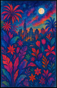Cityscape In Bloom Poster