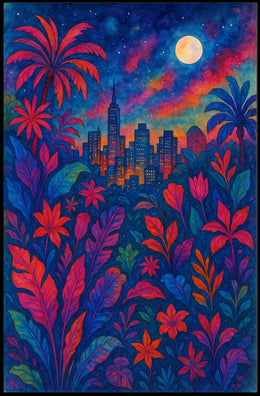 Cityscape In Bloom Poster