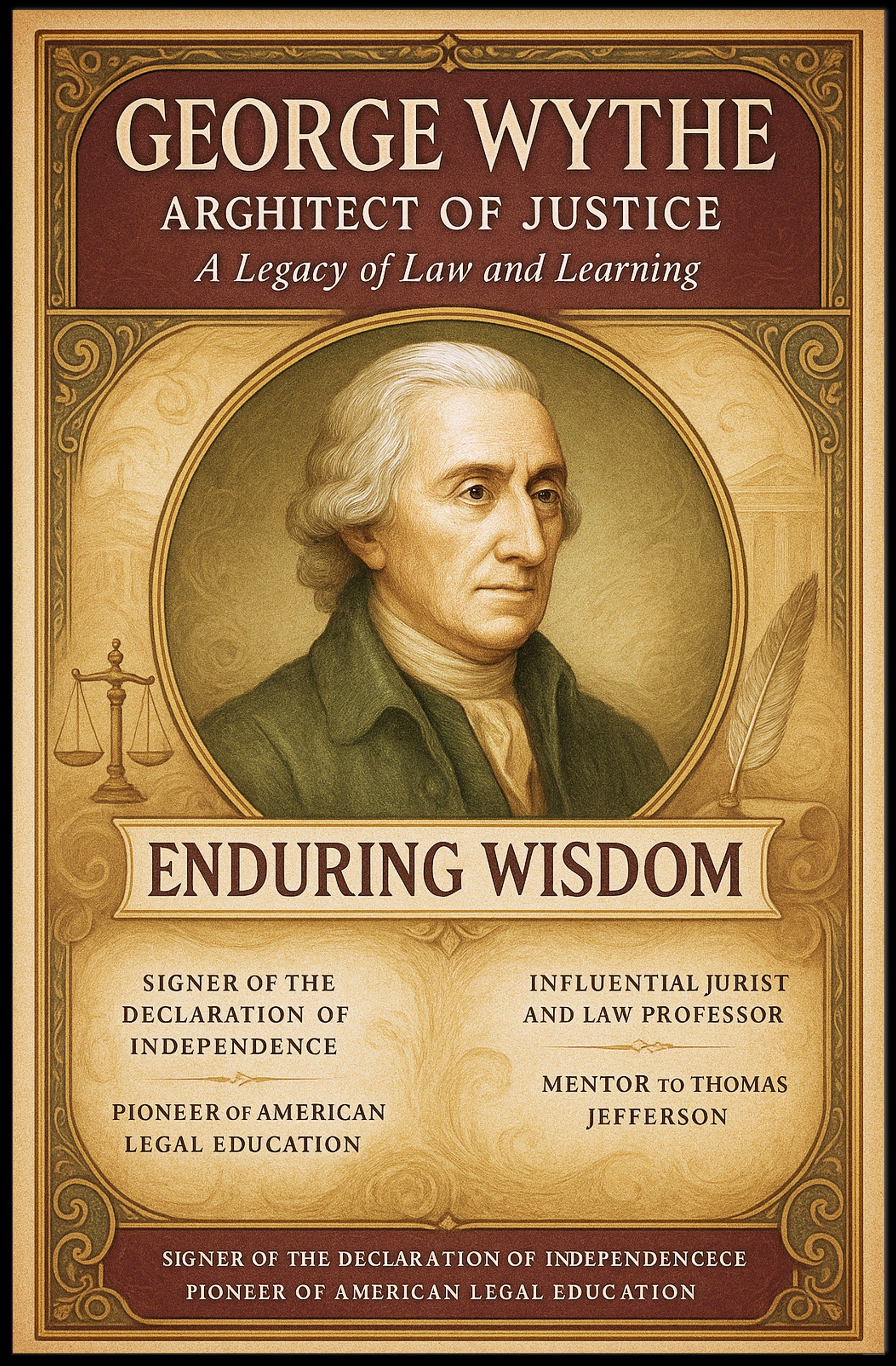 George Wythe Architect of Justice Poster PosterGoat
