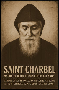 Saint Charbel Maronite Hermit Priest Poster
