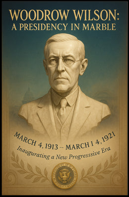 Woodrow Wilson A Presidency in Marble Poster PosterGoat