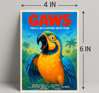 Gaws  Youll Be Flapping with Fear Poster PosterGoat