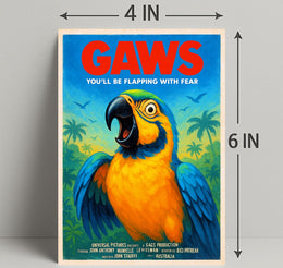 Gaws  Youll Be Flapping with Fear Poster PosterGoat