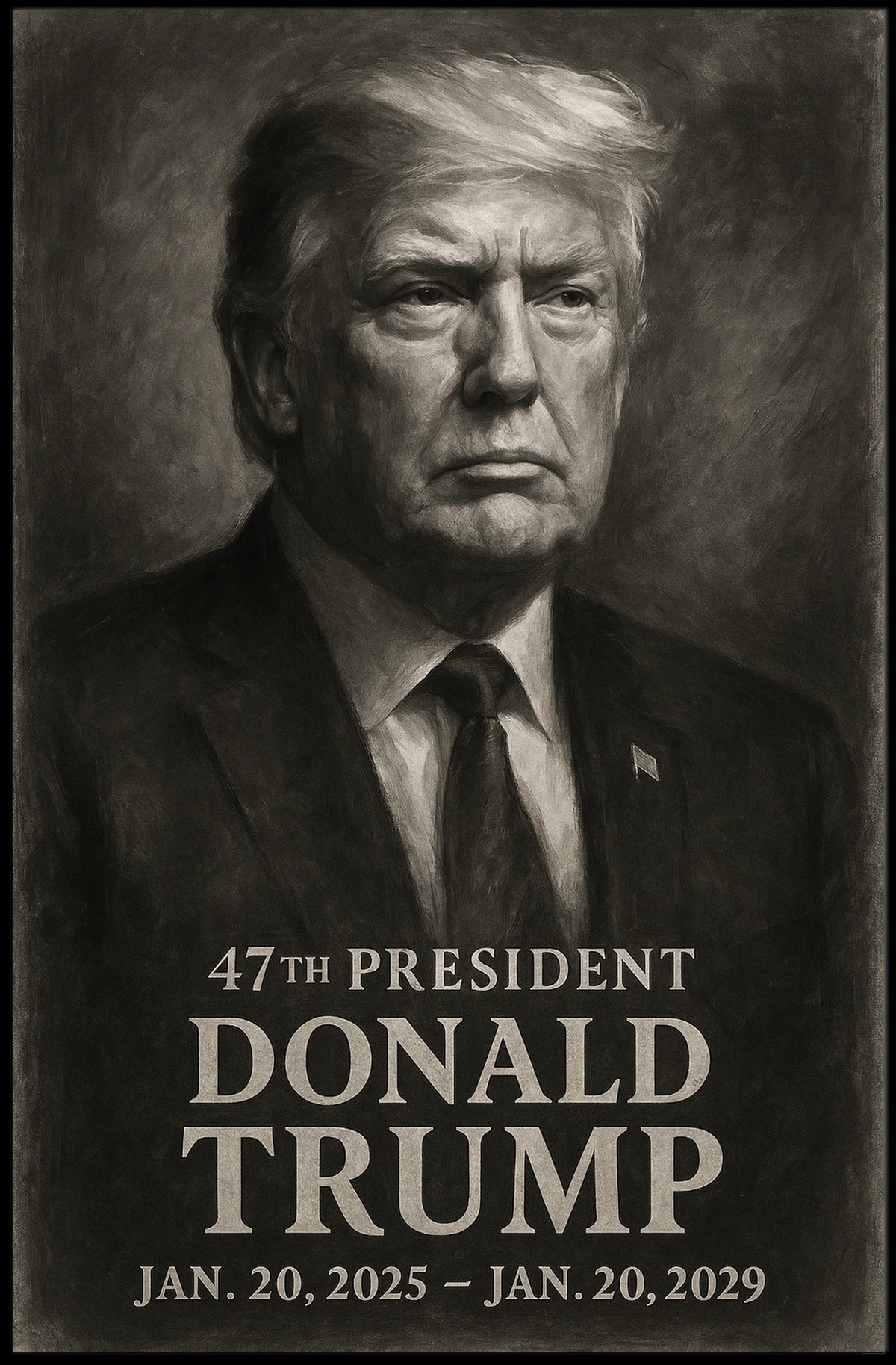 Donald Trump 47th President Poster