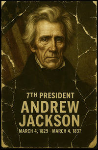 Andrew Jackson 7th President of the United States Damaged Photograph Poster