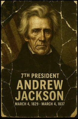 Andrew Jackson 7th President of the United States Damaged Photograph Poster