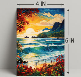 Tropical Sunset Serenity Poster