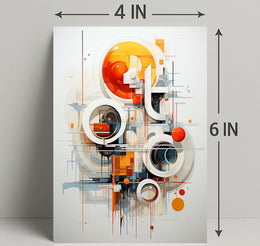 Abstract Geometric Symphony Abstract Poster PosterGoat