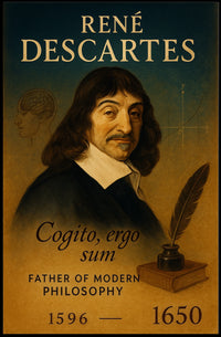 René Descartes Father Of Modern Poster