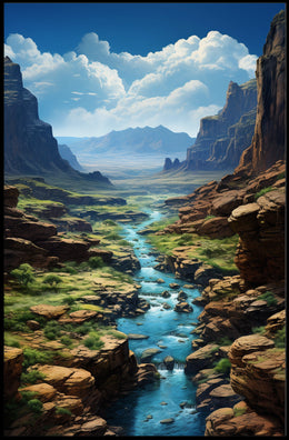 Majestic Canyon Landscape Poster