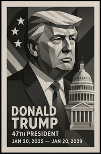 Donald Trump 47th President Poster