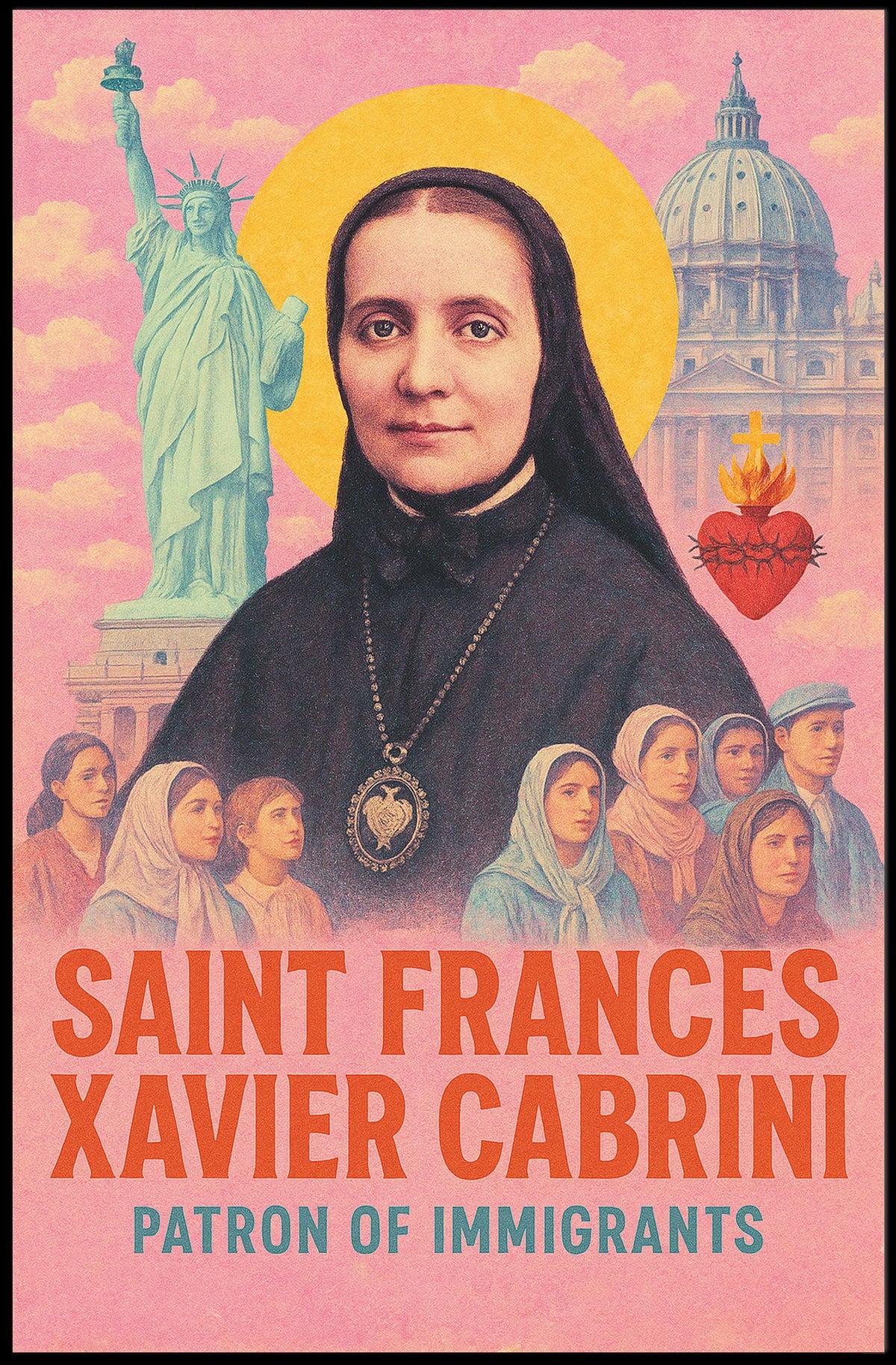 Saint Frances Xavier Cabrini Patron Of Poster