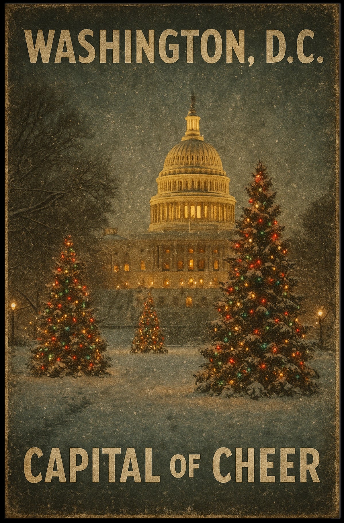 Washington, D.C. Capital Of Cheer Poster