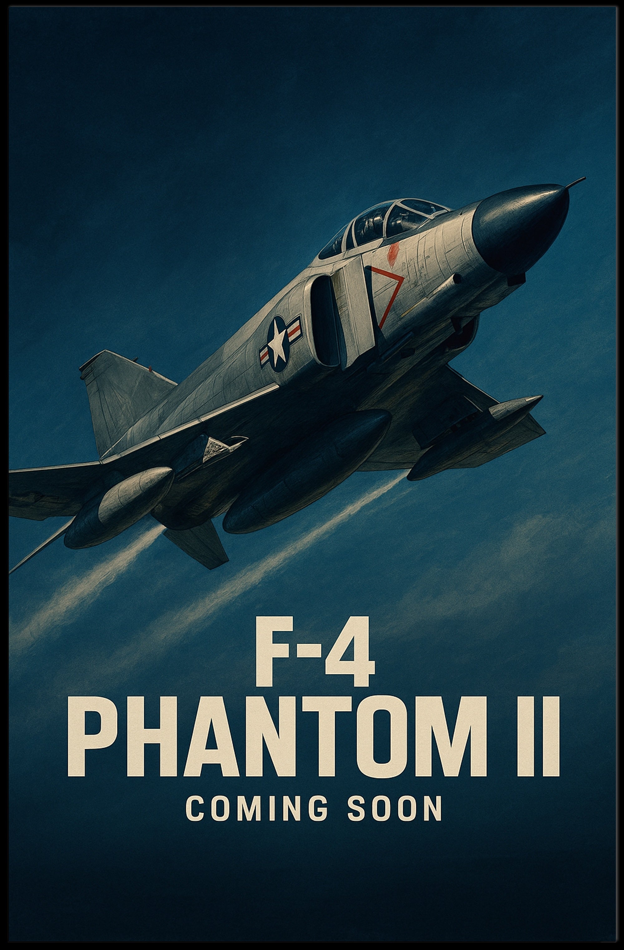 F-4 Phantom II Military Jet Fighter Poster PosterGoat