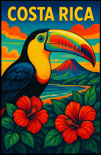 Costa Rica Travel Poster