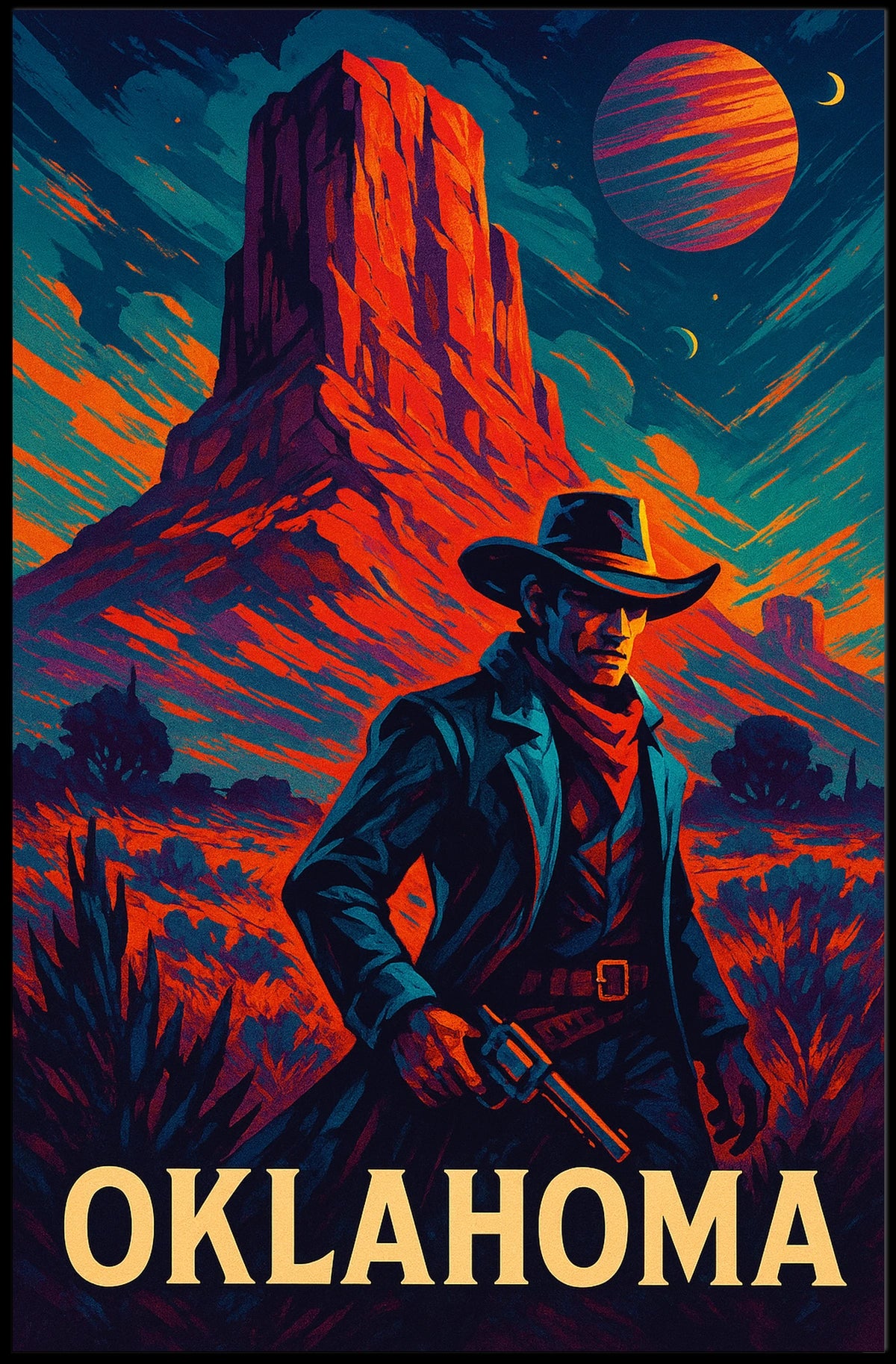 Oklahoma Western Adventure Poster