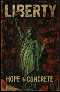 Liberty Hope In Concrete Poster