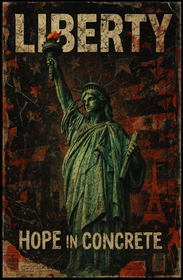 Liberty Hope In Concrete Poster