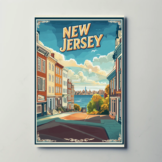 New Jersey Vintage Poster