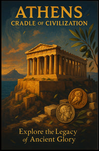 Athens Heritage Vintage Poster: Ancient Greek Inspiration