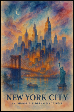 New York City An Impossible Dream Made Real Poster