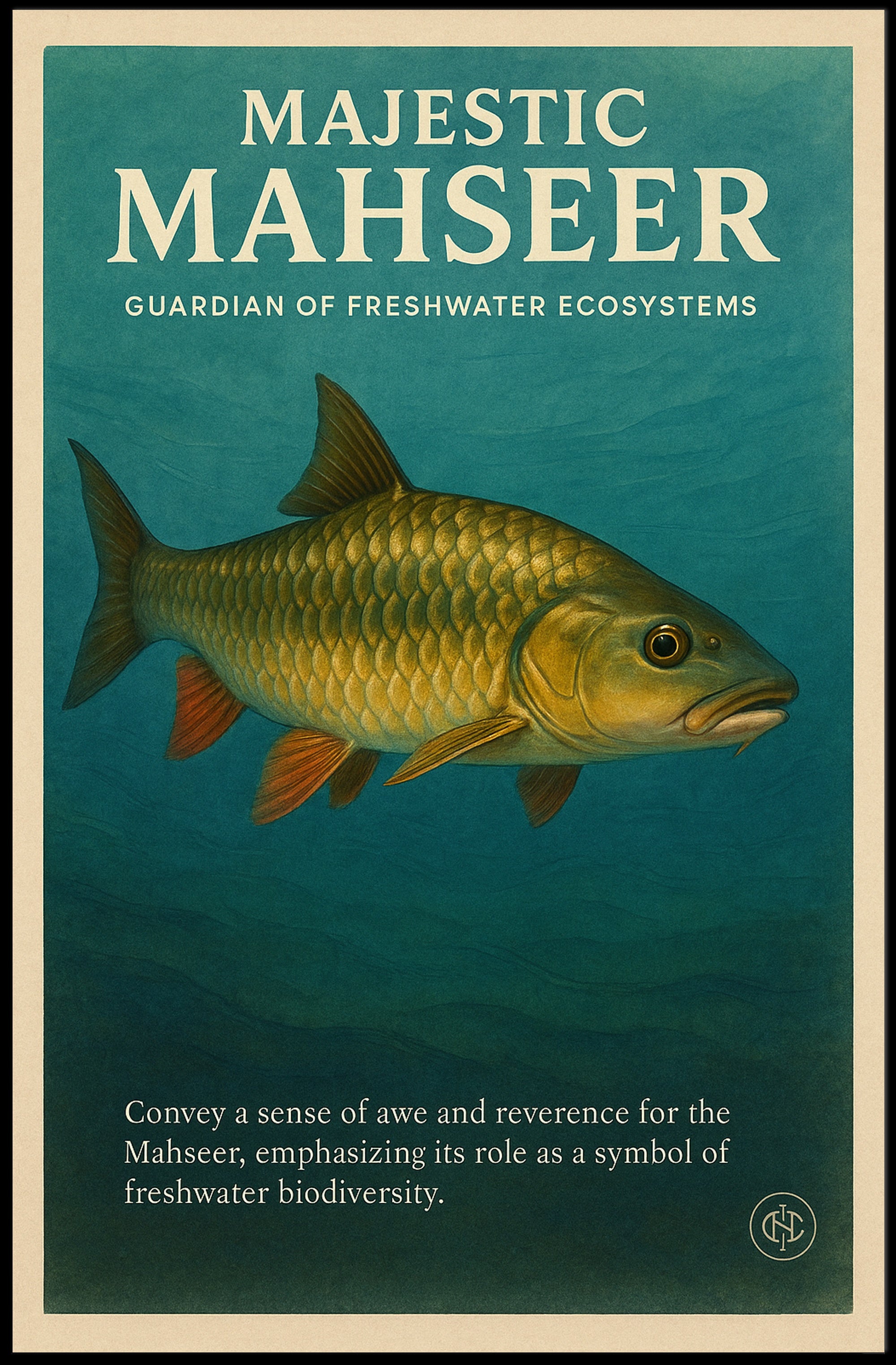 Majestic Mahseer Poster PosterGoat