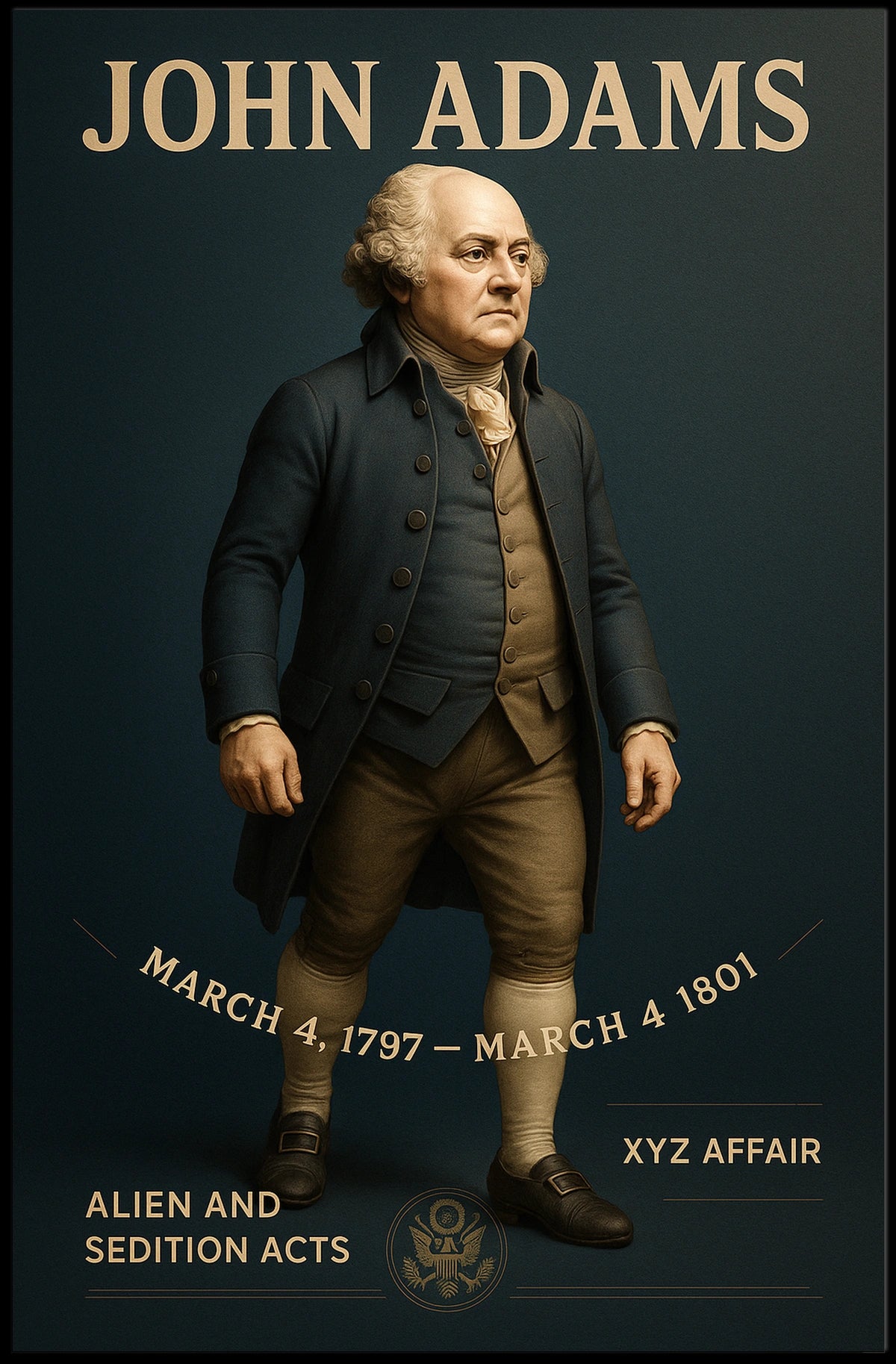 John Adams 2Nd President Poster