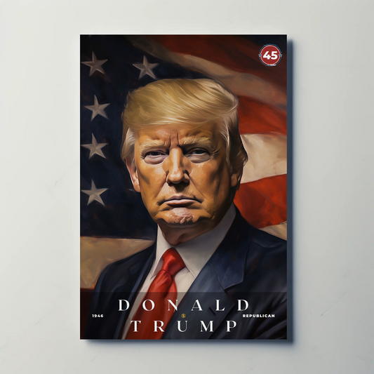 Donald Trump 45th President Of The United States Portrait