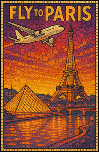 Fly To Paris Poster