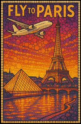 Fly To Paris Poster