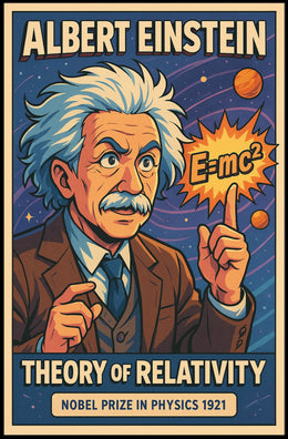 Albert Einstein Theory Of Relativity Poster