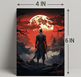 Warrior Under The Blood Moon Poster