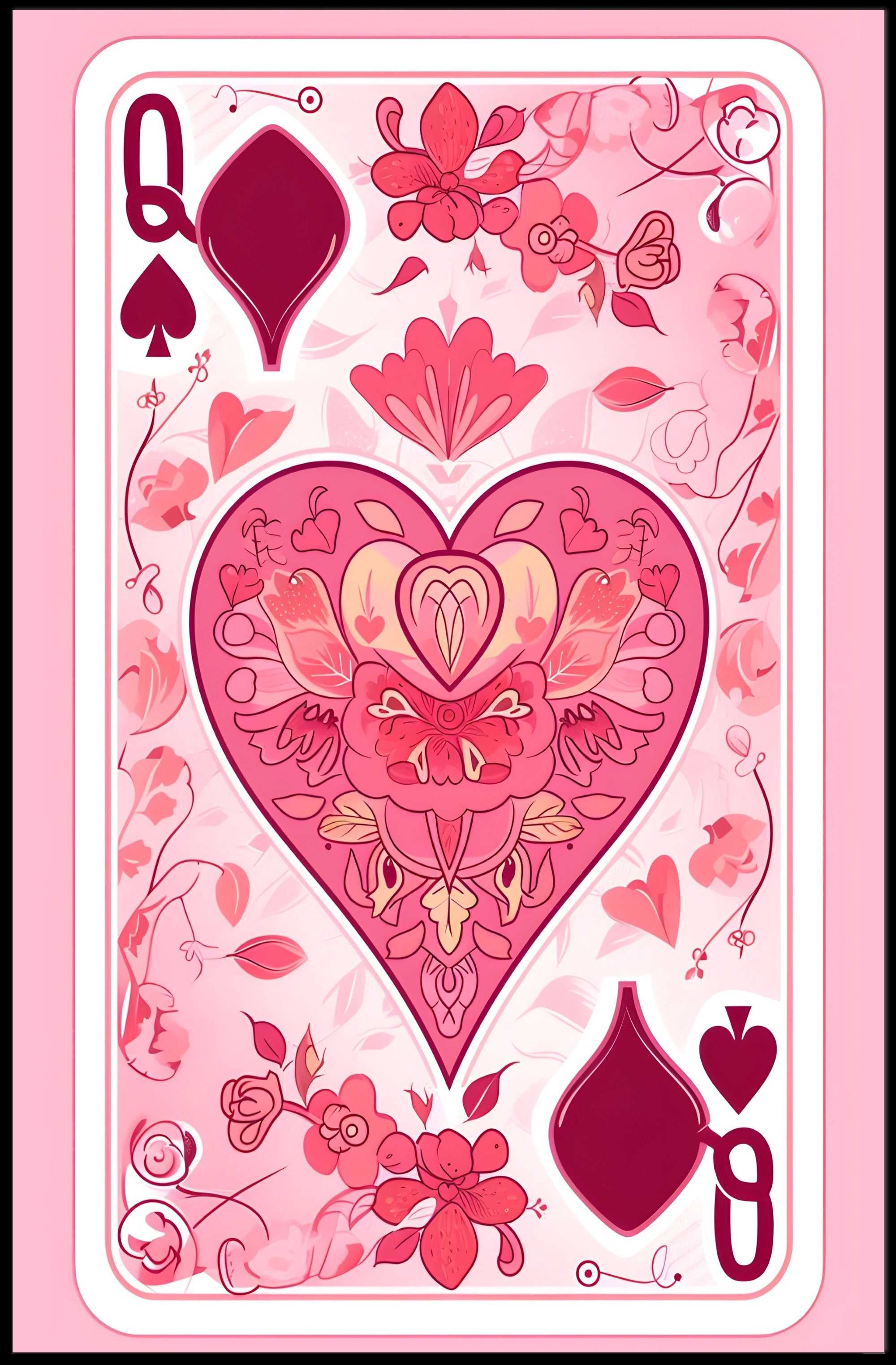 Queen of Spades Artistic Poster for Elegant Home Decor PosterGoat