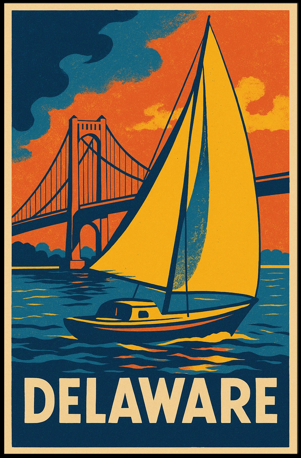 Delaware Travel Poster