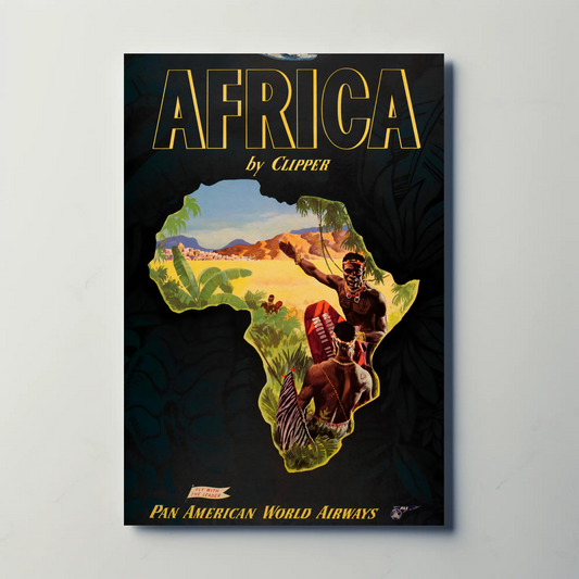 Pan Am Africa Travel Poster