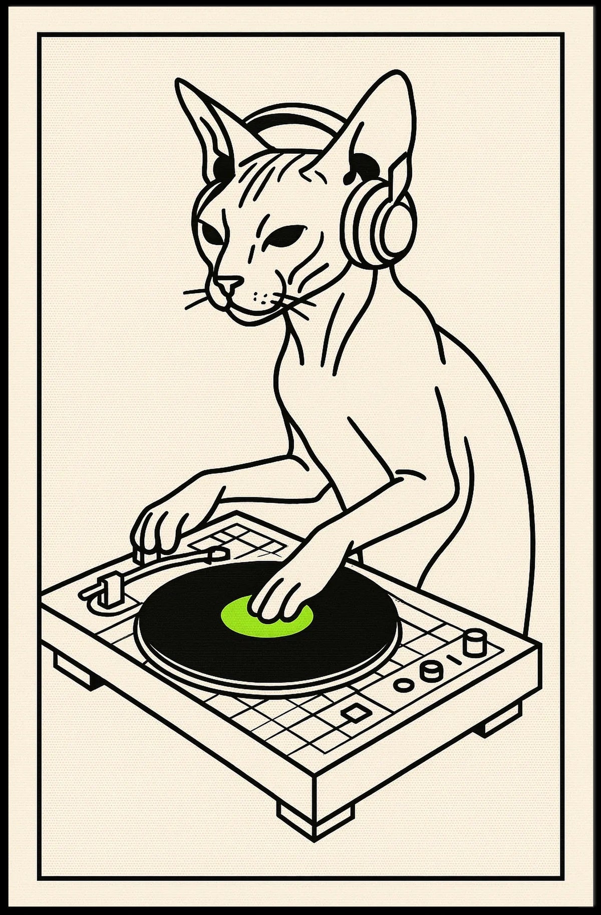 Dj Cat Groove Poster