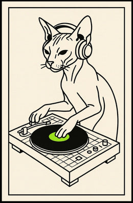 Dj Cat Groove Poster