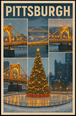 Winter In Pittsburgh Poster