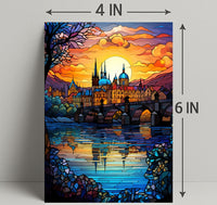 Sunset Over The Cityscape Poster