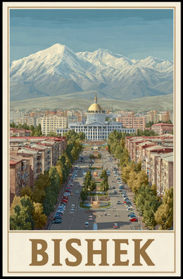 Bishkek Cityscape Poster