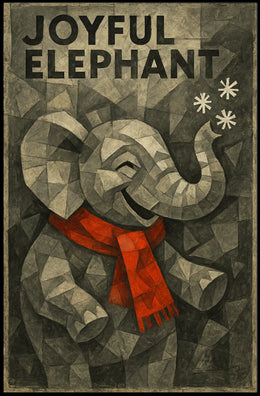 Joyful Elephant Poster