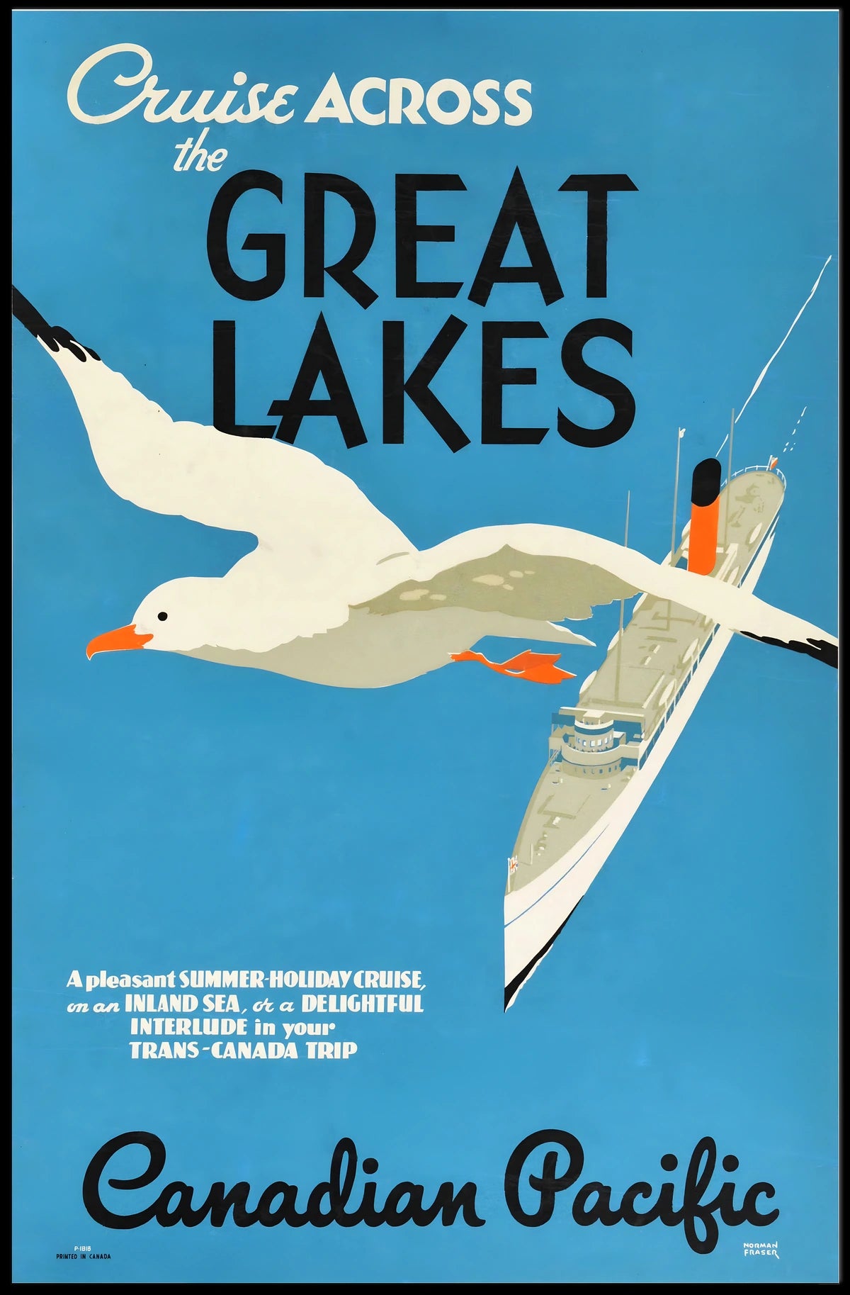 Cruise Across The Great Lakes Poster