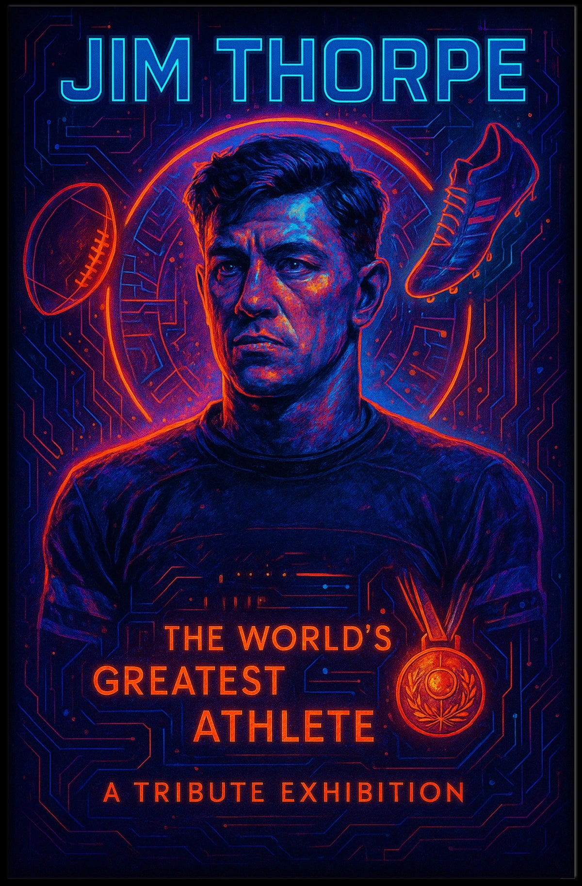 Jim Thorpe Legendary Athlete Poster