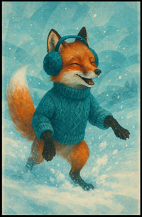 Fox In Snow Poster