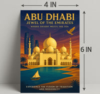 Abu Dhabi Cultural Heritage Travel Poster