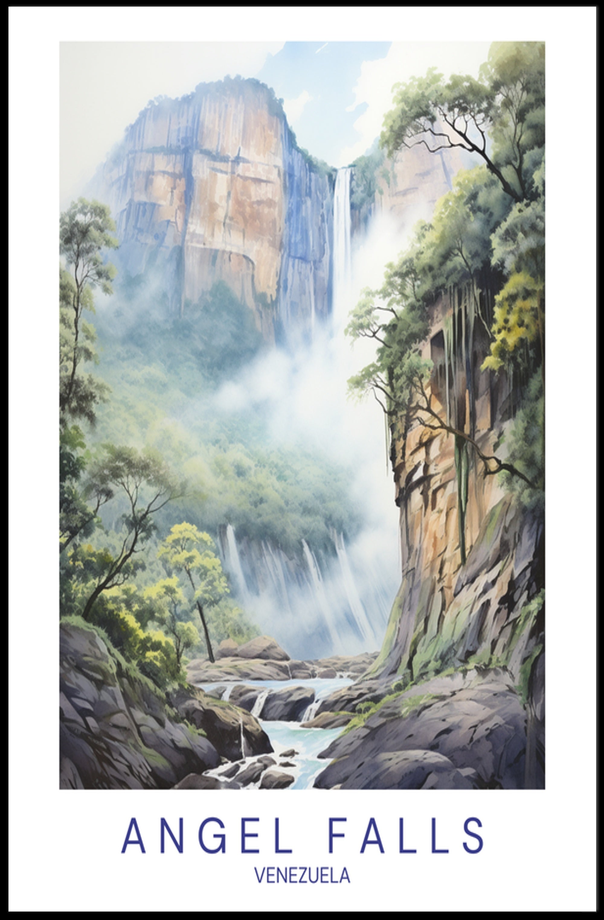 Angel Falls Poster PosterGoat